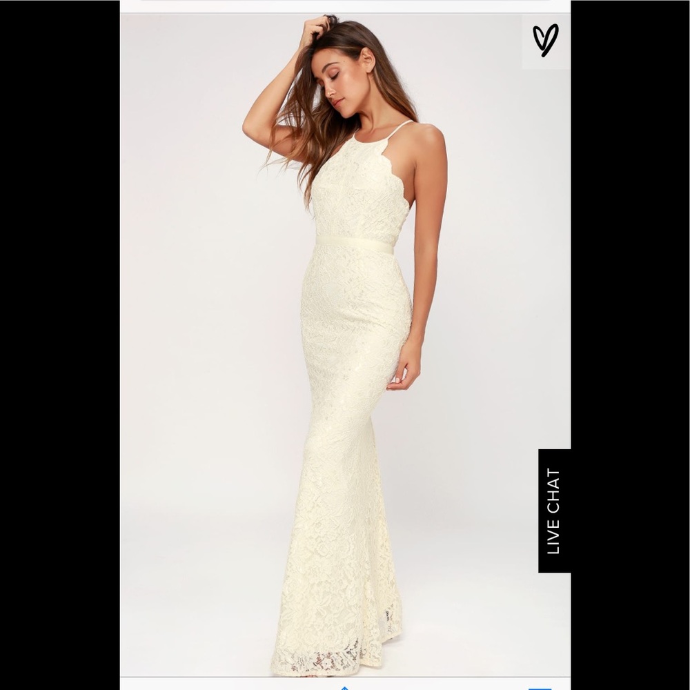 BRAND NEW! ZENITH CREAM LACE MAXI DRESS